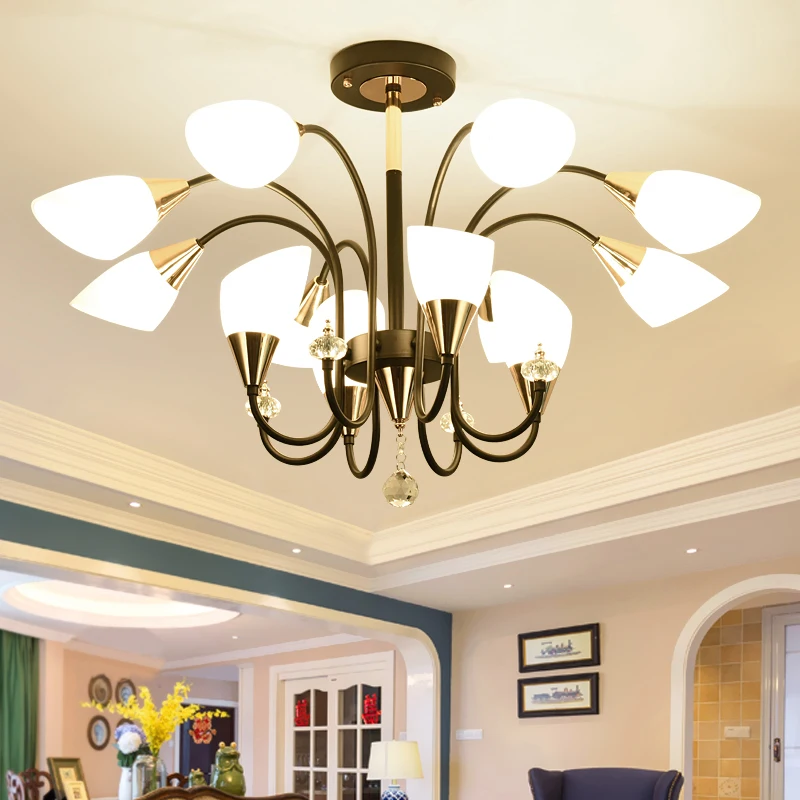 

Multiple Chandelier living room LED ceiling lamp creative personality lamp modern clothing store restaurant lamps ZH