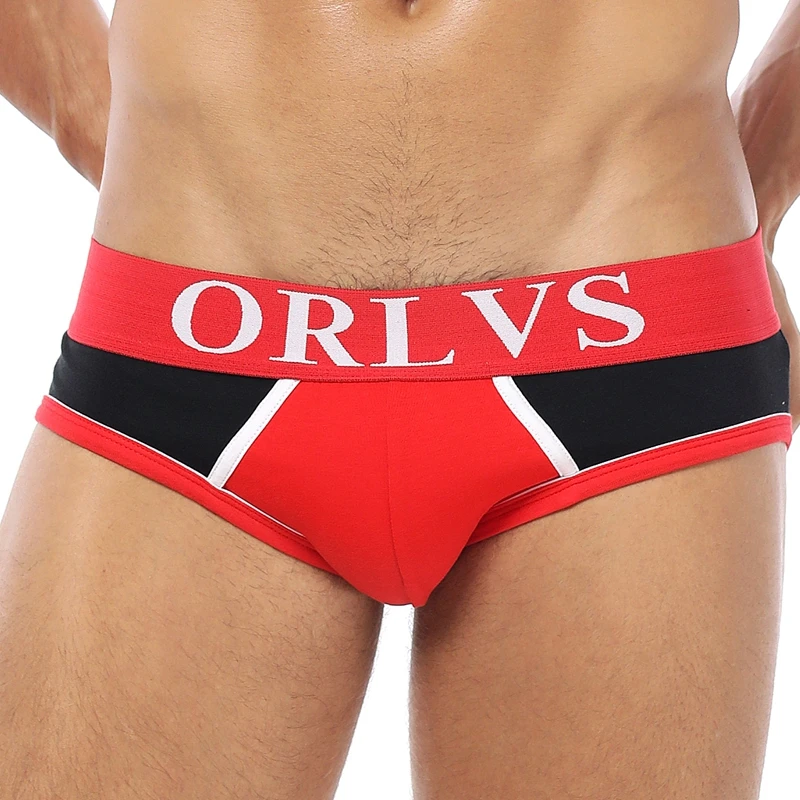 

ORLVS Men Briefs Underwear Men's Sexy Breathable Underpants Modal Comfortable Mens Underwear Shorts Cueca Gay Male Panties