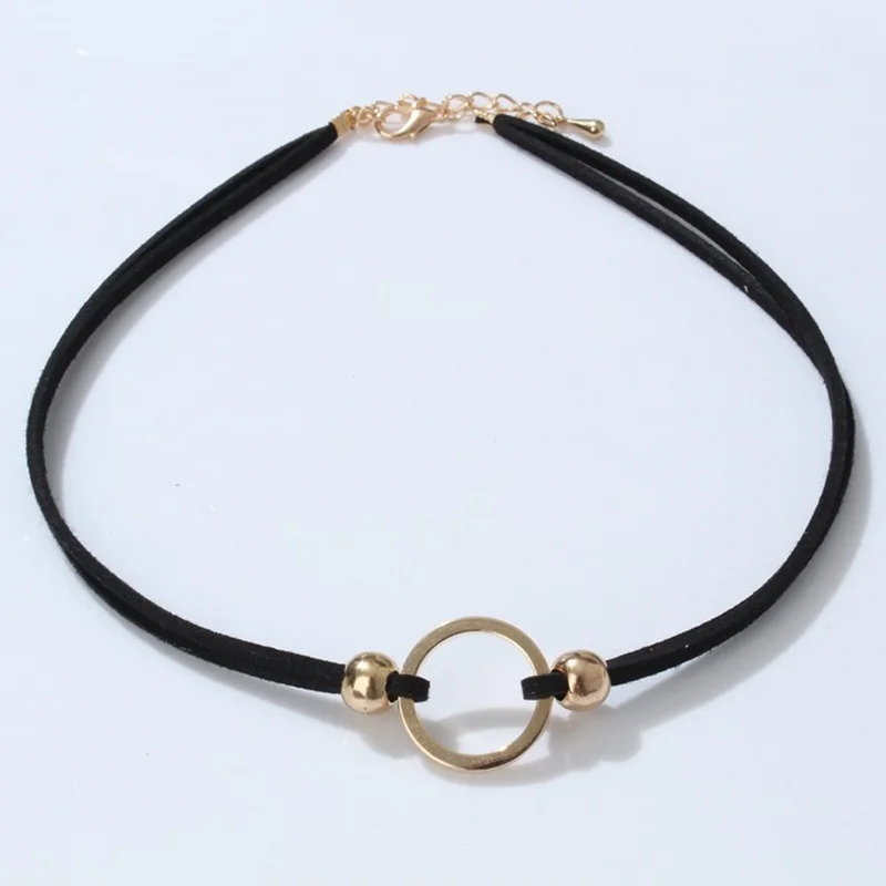 

2019 New Fashion Round Choker Necklace for Women Ladies Girls Silver Gold Charm Birthday Gifts Necklace Jewelry Wholesale