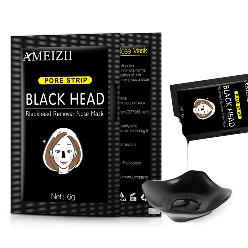 Bamboo Charcoal Blackhead Remove Peel Off Purifying Blackhead Remover Mask Deep Cleansing for Acne Scars Blemish Wrinkles Facial