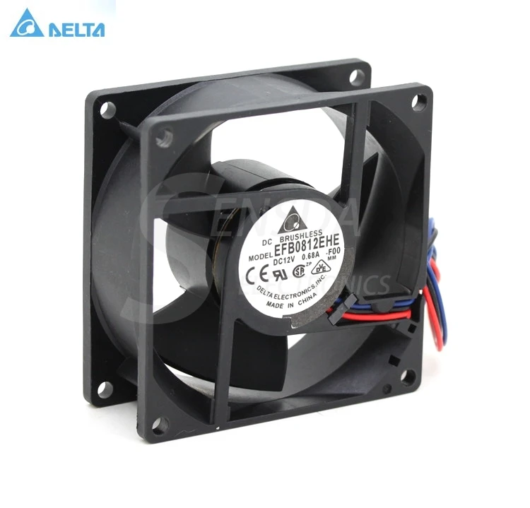 Для delta EFB0812EHE F00 FOO 8038 80 мм 8 см DC 12 В 0.62A компьютер Корпус Инверторные вентиляторы