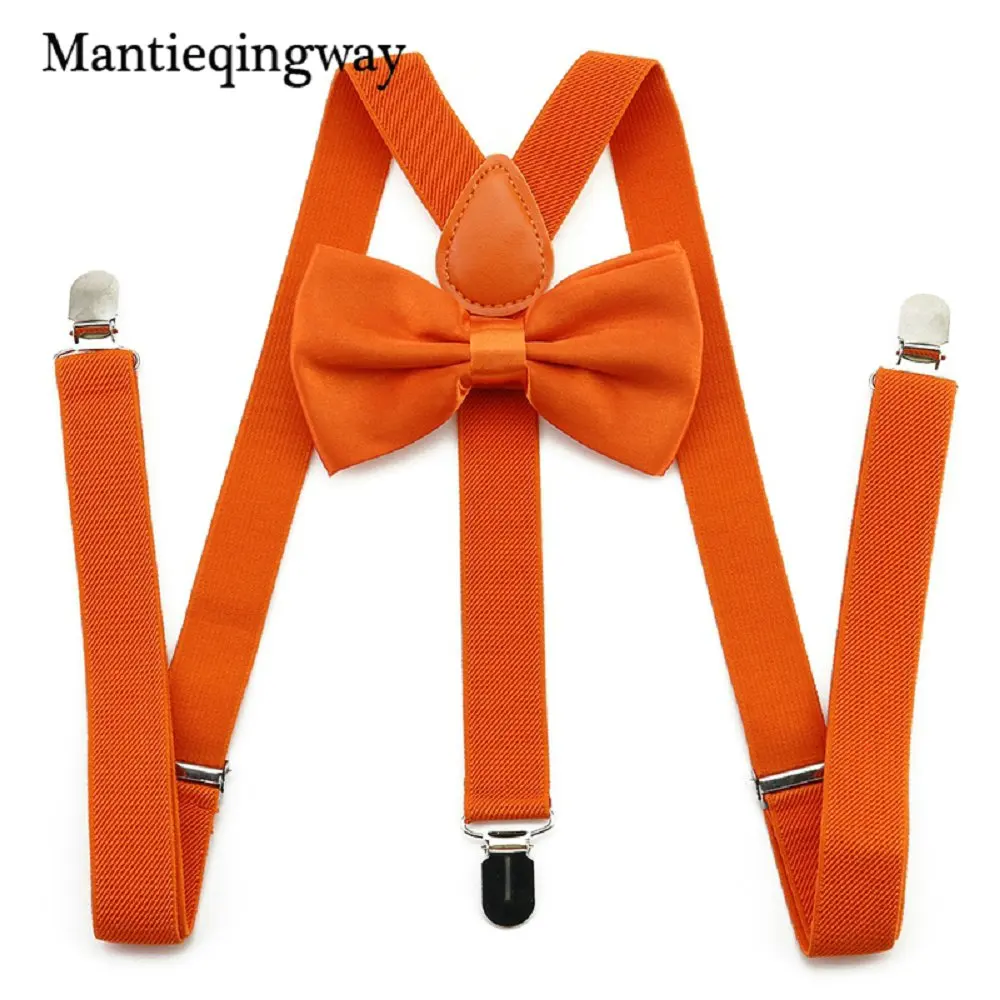 Mantieqingway, унисекс, 2,5 см, эластичные галстуки-бабочки с подтяжками, набор для мужчин, женщин, взрослых, 3 зажима, Y, на спине, подтяжки, галстук-бабочка, набор, костюм