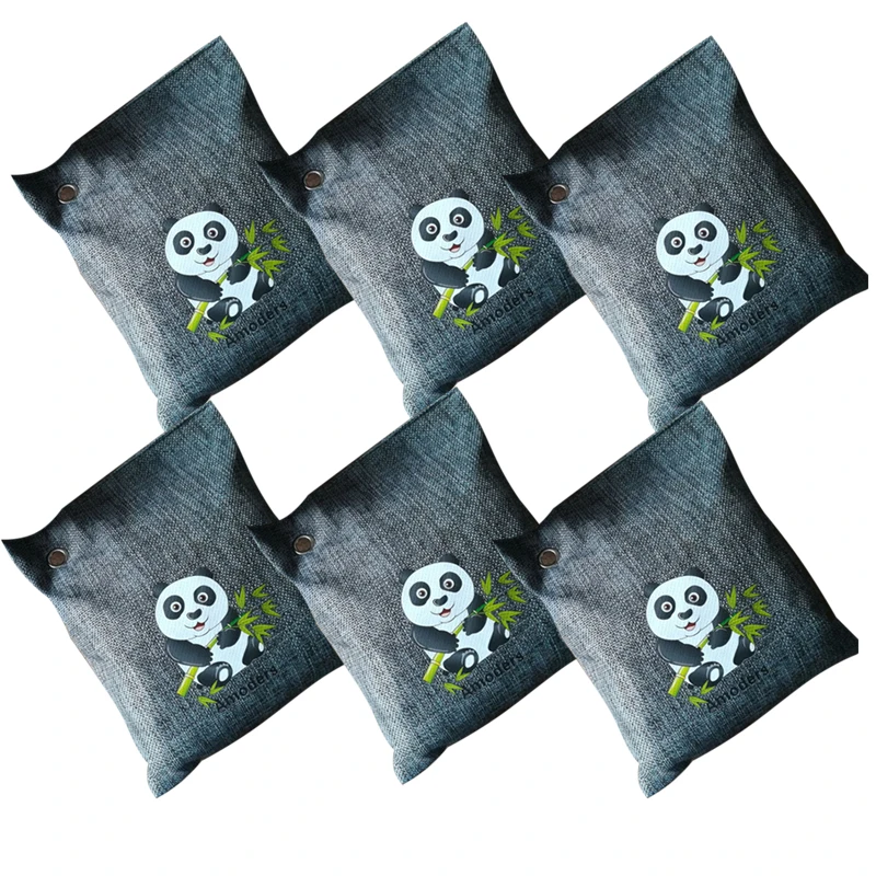 

Breathe Charcoal Bag Gray Bedrooms 6Pcs Home Car Air Purifying Mold Odor Absorber Bathrooms Refrigerators Useful
