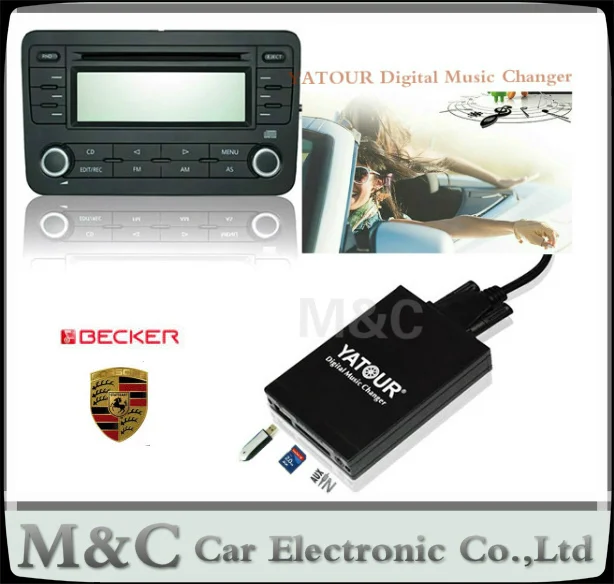 YATOUR Digital Music car CD Changer AUX SD USB MP3 Adapter for Becker