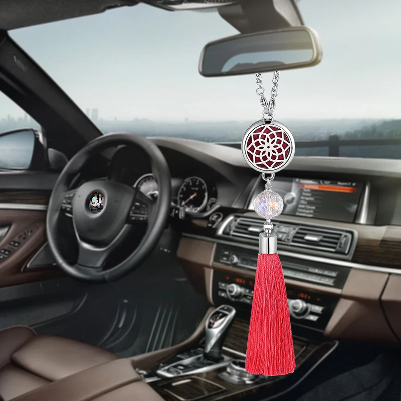

Car Decoration Air Freshener Car Perfume Diffuser Tassel Pendant Hanging Ornaments Rearview Mirror Suspension Decoration G02