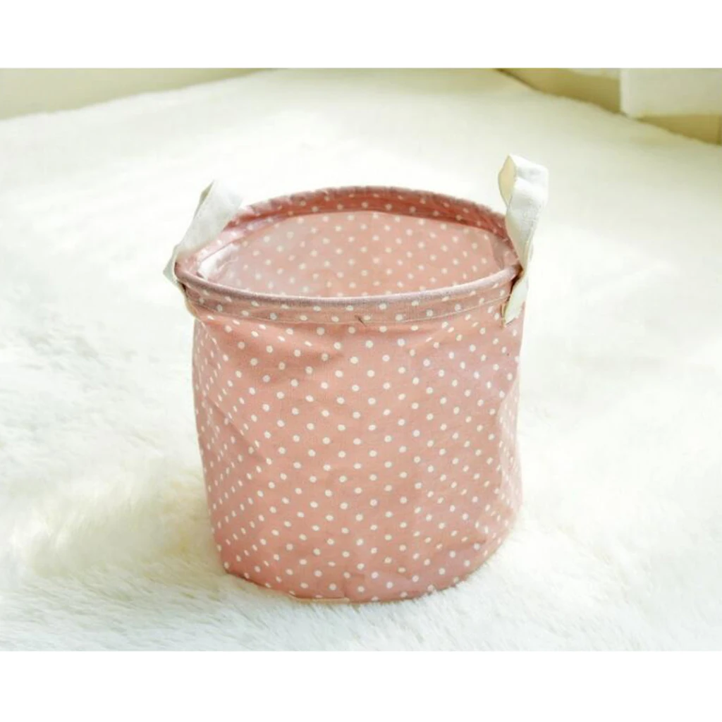 Clothing Storage Bucket Laundry Basket Holder Bag Household Toy Organizer