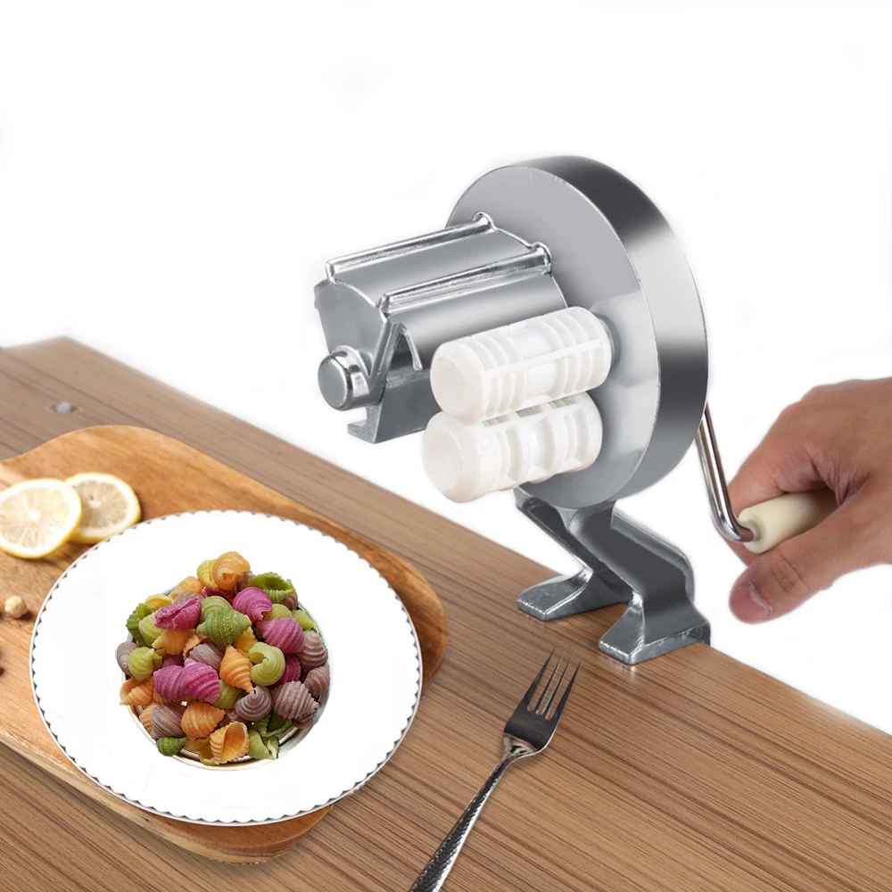 Manual da liga de alumínio fabricante massas artesanal nhochetti sardi  cavatelli máquina massa imprensa molde cozinha em casa macarrão cozinhar ...