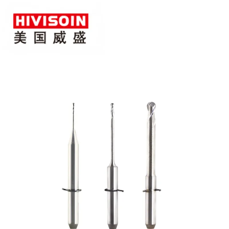 

HIVISOIN 1PCS Wieland mini Milling Bur with W Coat Cam about 150unit Zirconia PMMA WAX Teeth