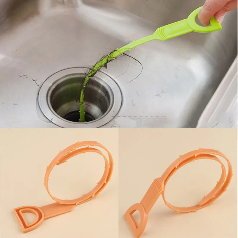 1pc Toilet Drain Cleaning Hook Bathroom Kitchen Useful Tool Unclog Sink
