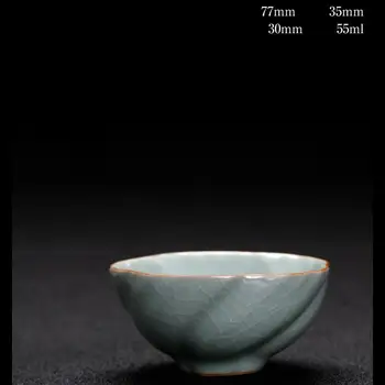 

Traditional Ceramic Chinese Tea Cup White Porcelain Ice Crack Teacups Drinkware Dropshipping