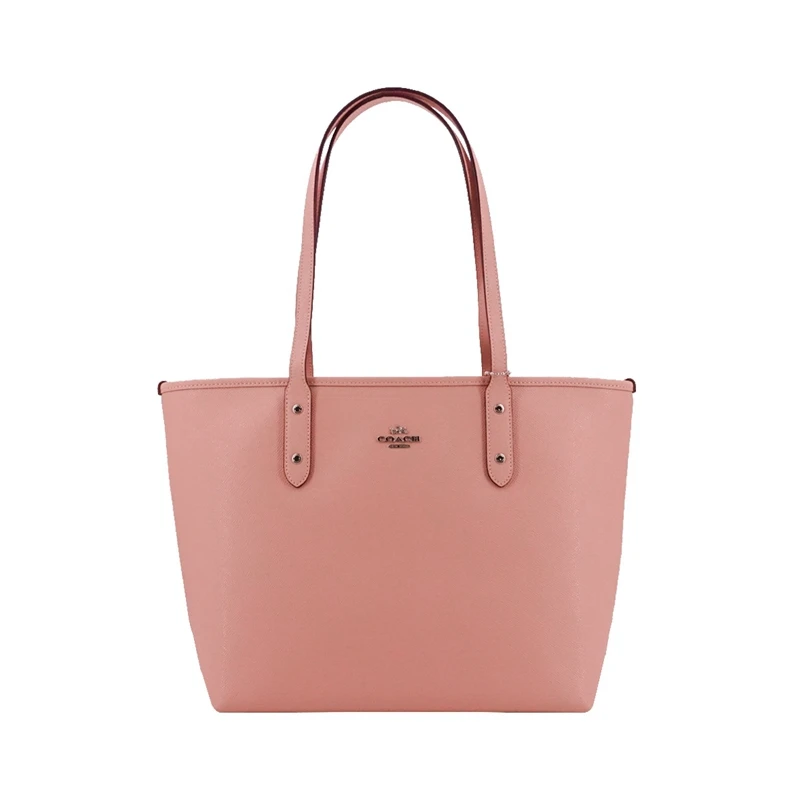 Coach City Crossgrain кожаная сумка F58846/F31254/F11926 - Цвет: pinkF58846SVET