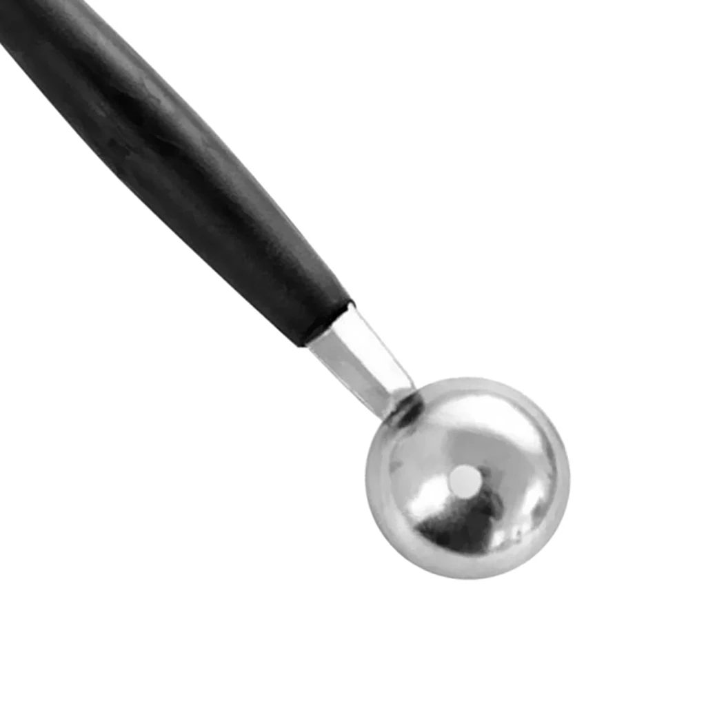 Double Sided Melon Dig Baller Strong and Sharp Mini Metal Spoon for Watermelon Ice Cream Dessert Fruit Home Kitchen Tools