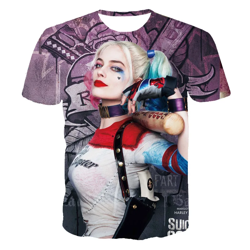 Maglietta Harley Quinn Donna SUICIDE SQUAD JOKER HARLEY QUINN