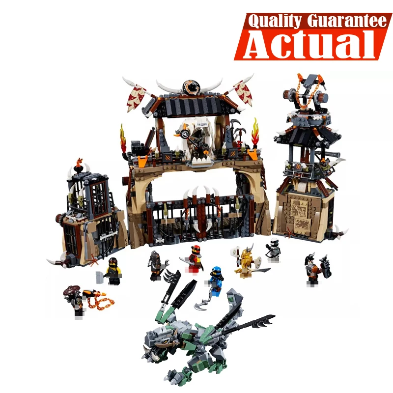 

Lepin 06082 1859pcs Ninjagoed Compatible Legoing 70655 Dragon Pit Set Buidling Blocks Bricks Assemblage Toys for children Gift