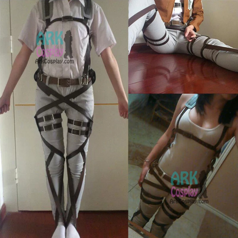 Attack On Titan Cosplay Shingeki No Kyojin Cosplay Recon Corps Harness Belts Hookshot Cosplay