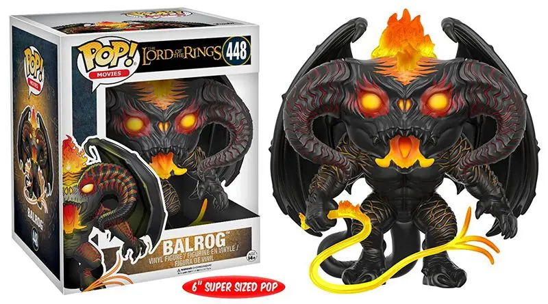 

6'' Funko pop Official Movies: The Lord of the Rings - Balrog Collectible Vinyl Figure Model Toy with Original box