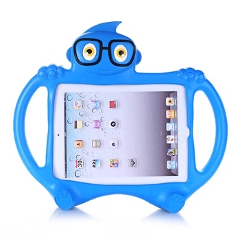 

New Arrival Cute Cartoon Kid Shape Silicone Tablet PC Case For Apple iPad 2/3/4, Dustproof, Anti-scratch, Anti-shock Tablet Case