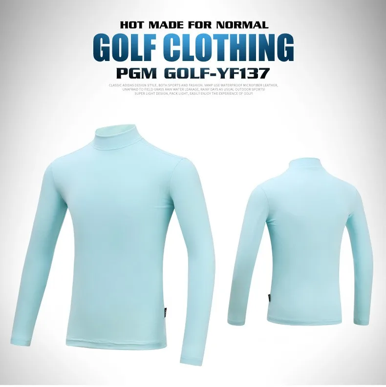 PGM/футболка для гольфа детская спортивная одежда для гольфа летние дышащие спортивные рубашки с длинными рукавами для мальчиков и девочек