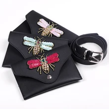 Waist Women bag Fashion Packs Belt Bag Dragonfly Waist Bag Leather Chest Handbag Fanny Pack Bum Waist Women bag Fashion Packs Belt Bag Dragonfly Waist Bag Leather Chest Handbag Fanny Pack Bum