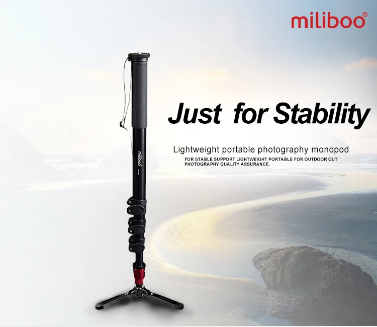 Miliboo MTT705A(без головы) портативный алюминиевый монопод для профессиональной видеокамеры/видео/камеры/DSLR штатив
