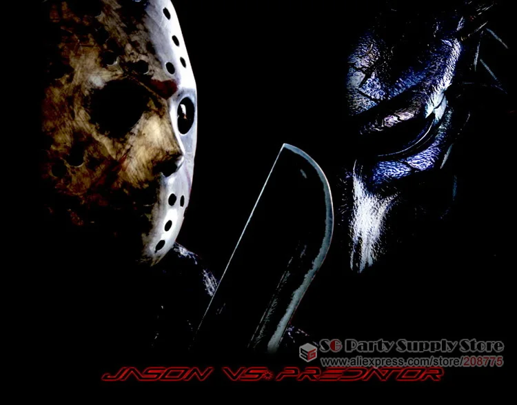 Высокое качество Jason Voorhees Jason vs Freddy Хоккейная маска из смолы, маскарадные реквизиты для вечеринки на Хэллоуин 16,8*22,5 см