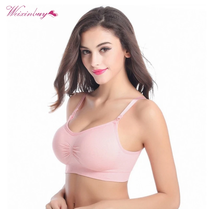 Soft Comforty Women Feeding Pregnant Maternity Bra Breastfeeding Wire Free Stretchy Soft Nursing Bralette