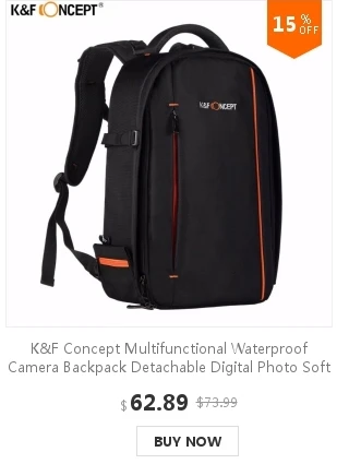 K& F концепция модная Многофункциональная Сумка водонепроницаемая камера фото рюкзак большой размер сумки для ноутбука Canon Nikon sony Fujifilm SLR