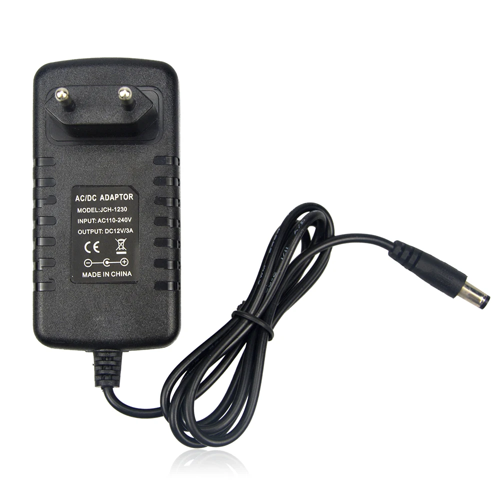 

Converter Charger For LED Strip Light Lighting Transformers Power Supply Adapter AC 100V-240V to DC 12V 2A 3A