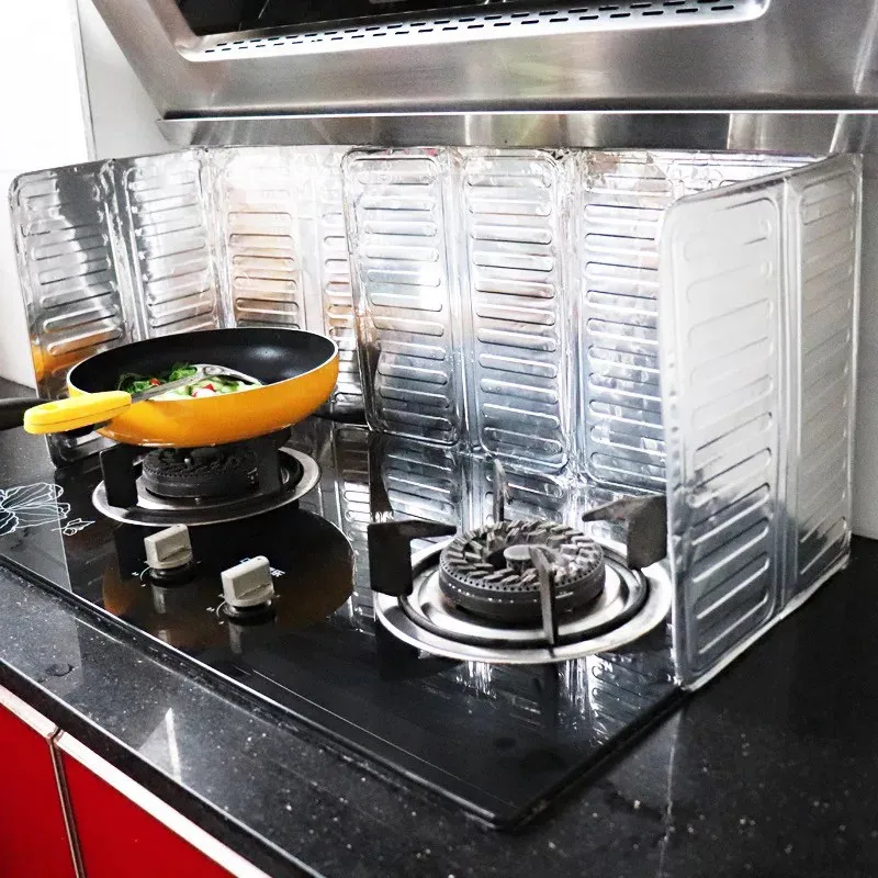

Kitchen Oil Baffle Frying Pan Gas Stove Anti Splatter Shield Guard Oil Splatter Screens Protection Screen Kitchen Supplies
