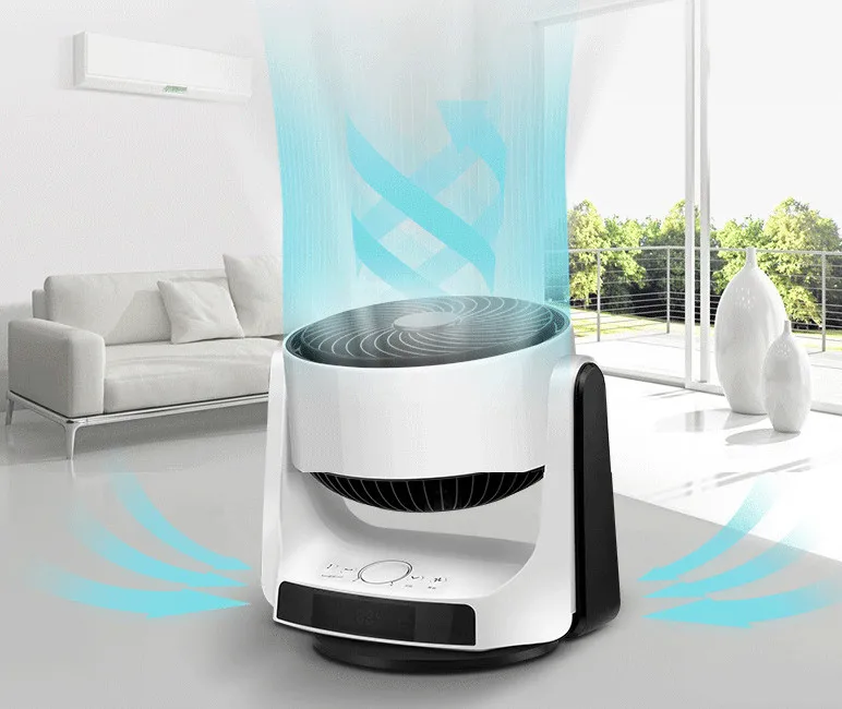 Air Circulation Fan Household Electric Fan Desktop Small Dormitory Mute Remote Controlled Turbine Convection Fan
