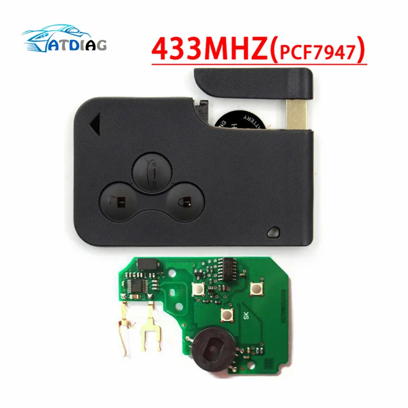

Hot sales ME-GANE SCENIC II CLIO ETC RF TYPE 3 BUTTON REMOTE ALARM KEY FOB CARD