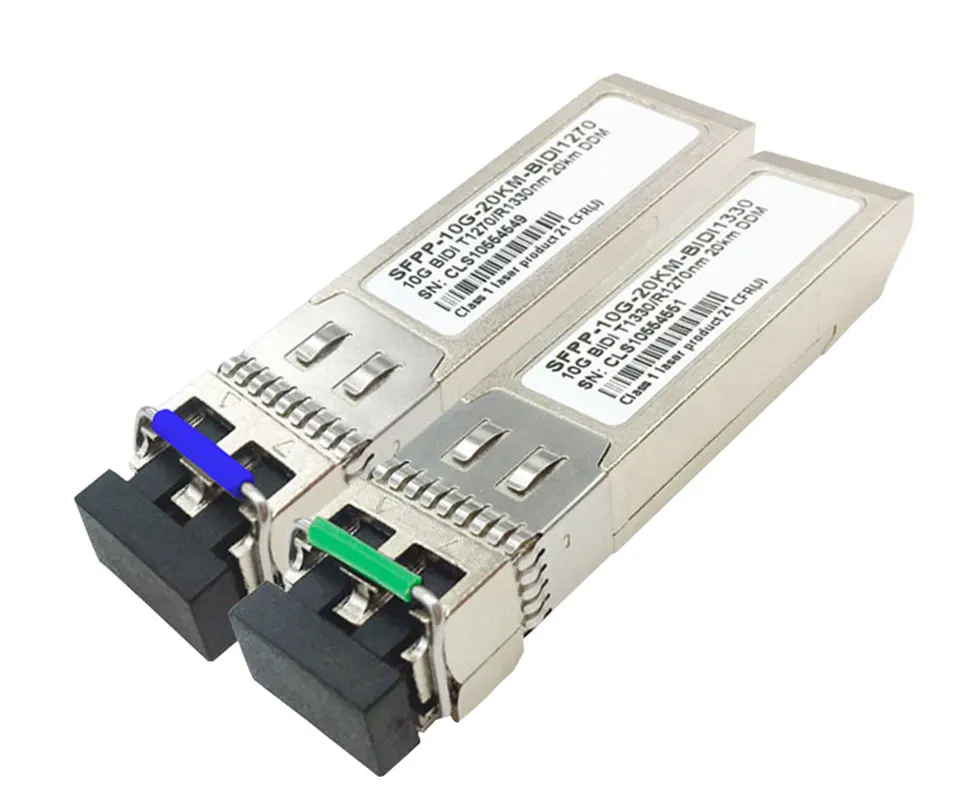 

SFP 1 pair 10G BIDI 10/20/40KM T1310/R1270 LC SFP module mini fiber GBIC SFP transceiver single mode single fiber module sfp