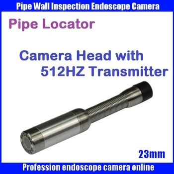 

23mm Snake Sewer Drain Pipe Wall Inspection Endoscope Camera with 512hz transmitter pipe locator camera head