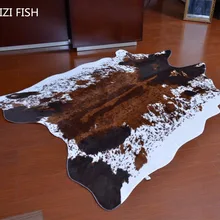 Зебра/корова печатных ковры PV искусственная кожа Коврики животных кожи натуральной Формы Ковры декоративные коврики одежда стрельба реквизит