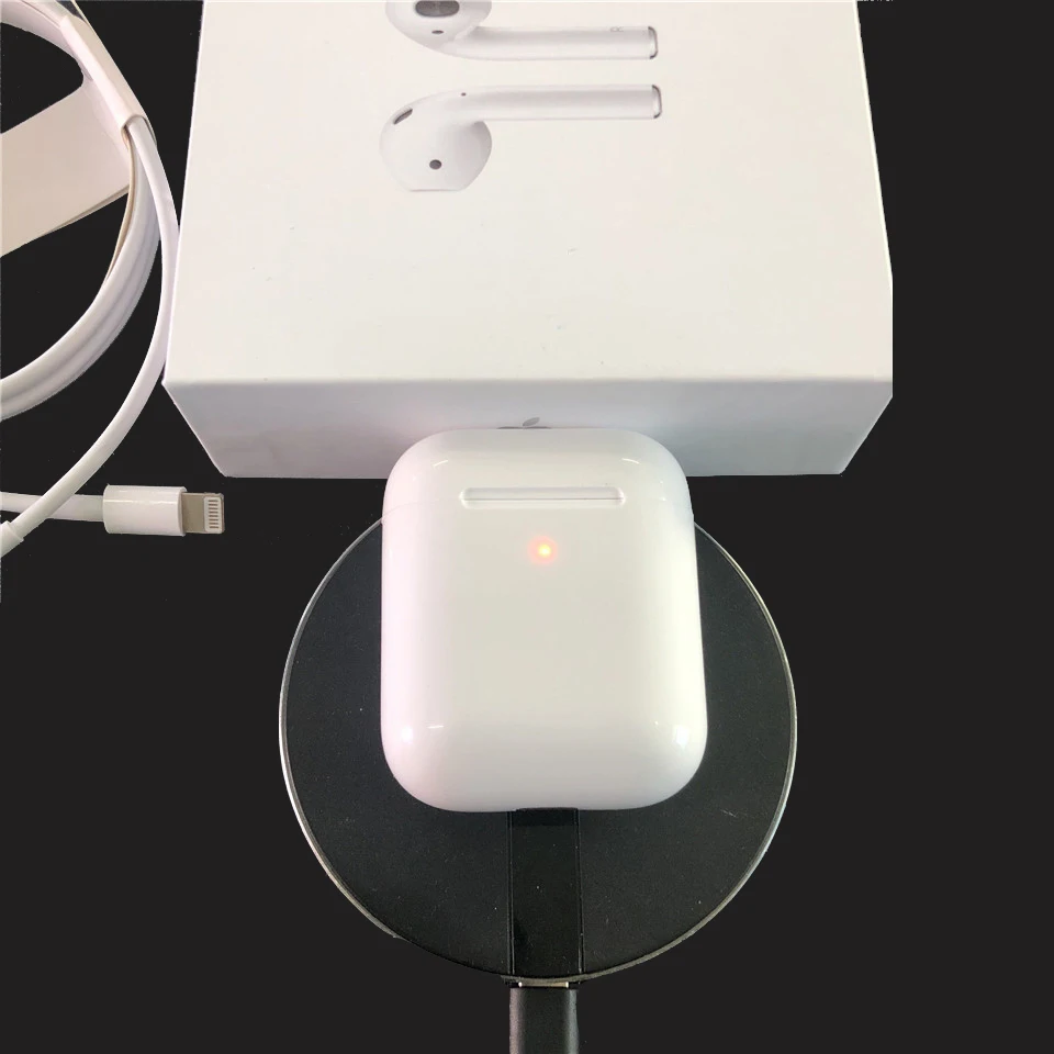 

2019 1:1 air Brand 2 with Charging Case Wireless Bluetooth Headphones Stereo Music Earphone for IOS with H1 chip high quality