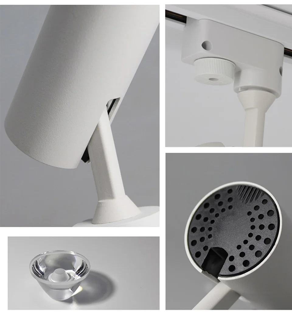 Aisilan светодиодный светильник 7 Вт COB Rail Точечный светильник s лампа светодиодный s Rail Track светильник Точечный светильник s AC90-260V теплый белый светильник