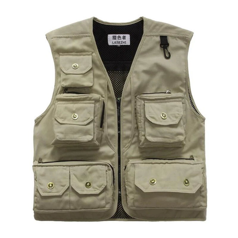 Mens Summer Fly Fishing Vest Sleeveless Multifunctional Quick Drying ...