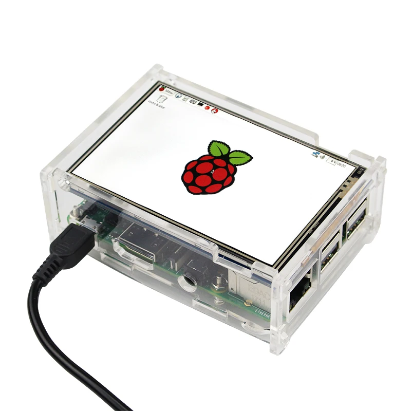 Pаспродажа Для Raspberry Pi 4 дисплей 3,5 дюймов TFT сенсорный экран 480*320 lcd + акриловый чехол для корпуса для Raspberry Pi 3 Model B 3B Plus