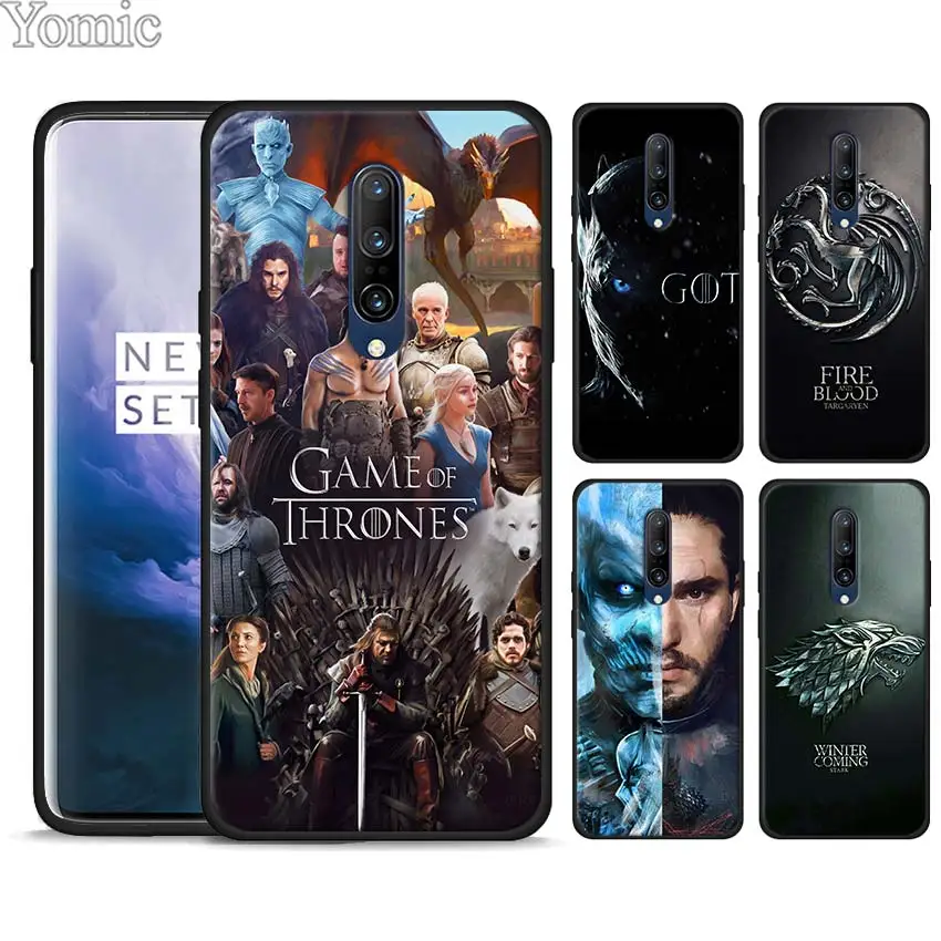

game of throne Silicone Soft Case for Oneplus 7 7 Pro 6 6T 5T Black TPU Case for Oneplus 7 7Pro Cover