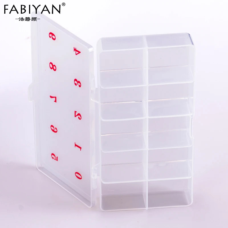 

10 Cells Empty Box Storage Container Organizer Case For Rhinestone Decoration Glitter Tips Gems False Nail Art Pro