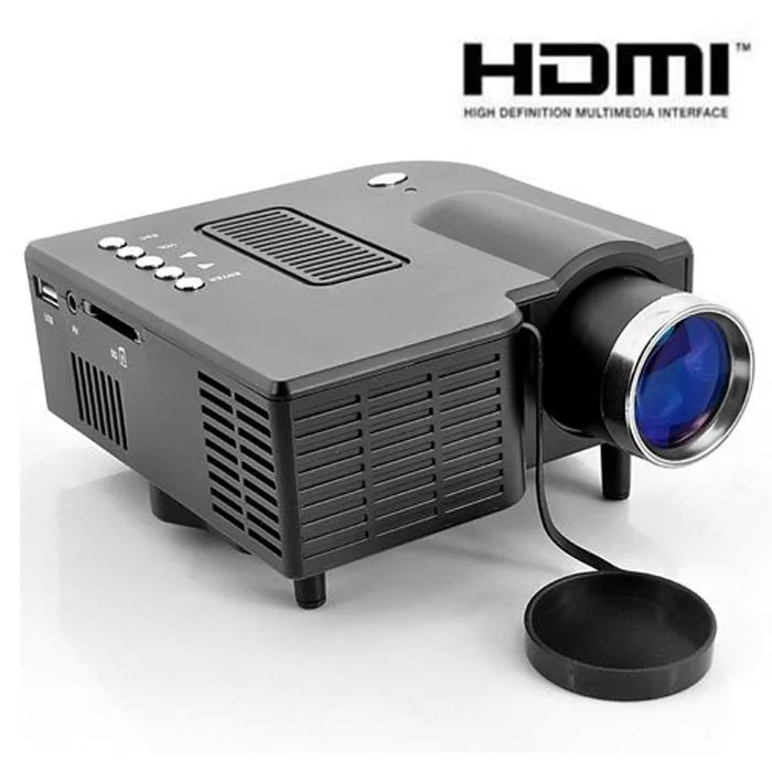 

UC28+ 1080P HD 400LM 16770K portable pico led mini HDMI video game projector,digital pocket home projetor mini proyector for 80