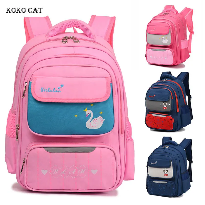 

Children School Bags Girls Boys Primary School Backpack Orthopedic Bookbag Multi Compartment Satchel Knapsack Mochila Infantil