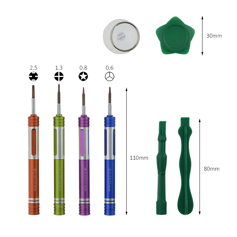 

Pinkman 8 in 1 Screwdrivers Mobile Phone Repair Tools Kit Suction Cup Opening Tool Screwdriver Set for iPhone Hand Tools Set