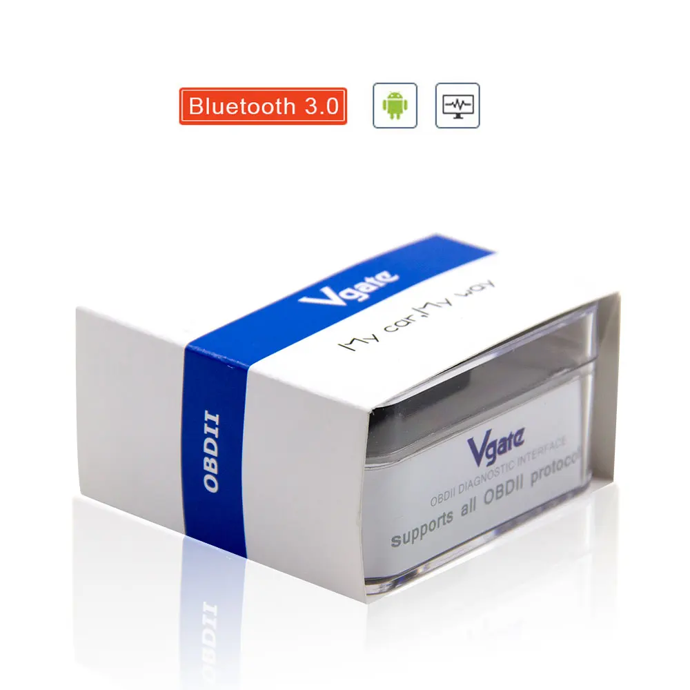 Vgate iCar Pro ELM327 v2.1 Бортовая Диагностика машины инструмент elm 327 bluetooth/wifi для IOS/android elm 327 v2.1 obd2 сканер - Цвет: icar pro bt3.0