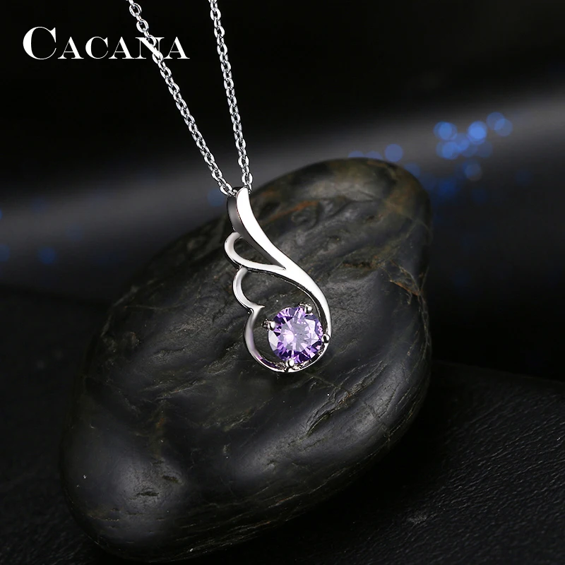 CACANA Pendant Necklaces For Women Trendy Delicate Gift Fashion Design Metal Link Chain Long Necklace Hot Wholesale N87