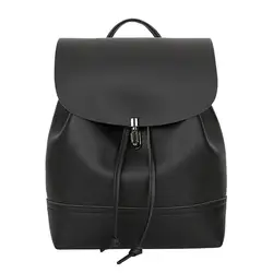 Винтажный рюкзак женский чистый карамельный цвет кожаный школьный рюкзак сумка Женская дорожная сумка рюкзак *