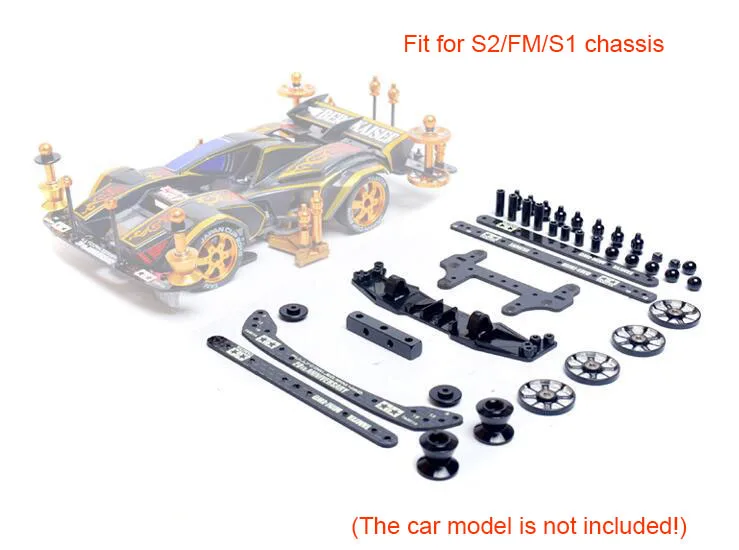 1 компл. S1/S2/FM/FMA шасси обновления запасных частей комплект для Tamiya мини 4WD гоночный автомобиль модель - Цвет: 01
