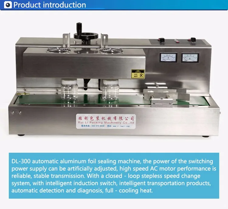 Непрерывное электромагнитной индукции запайки автоматическое индукционной запайки бутылка запайки 1 шт. DL-300A