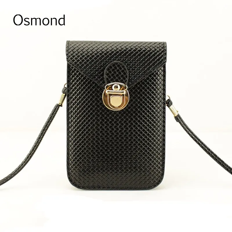 

Osmond Crossbody Bags For Women Mobile Phone Bag Small Plaid PU Change Purse Female Shoulder Mini Messenger Bag For Girls