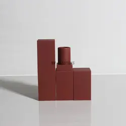 300 шт./лот 12,1 мм новое поступление DIY помада трубки, пустой Matte Lip Rouge контейнер, квадратный Топ Класс Пластик бальзам для губ подпакет